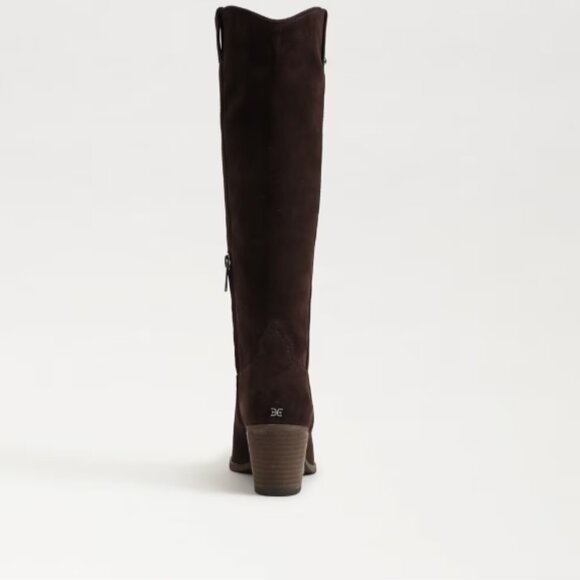 Sam Edelman Wyatt Wide Calf Knee High Boot in Brown - Picture 4 of 4